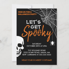 Invitación Hagamos que la fiesta de Halloween se asuste