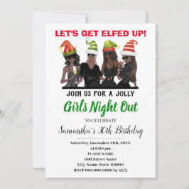 Invitación Hagamos que los Chicas se harten de la noche de la