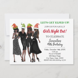 Invitación Hagamos que los Navidades estén hartos de la noche