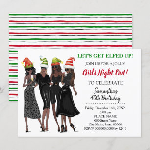 Invitación Hagamos que los Navidades estén hartos de la noche