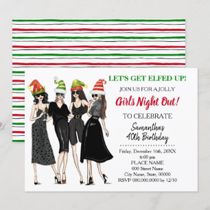 Invitación Hagamos que los Navidades estén hartos de la noche