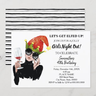 Invitación Hagamos que los Navidades estén hartos de la noche