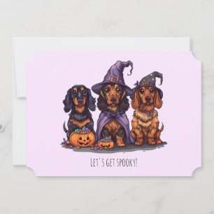 Invitación Hagamos que los perros de Dachshund se vuelvan loc