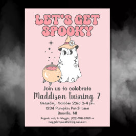 Invitación Hagamos que se asuste el cumpleaños de Halloween