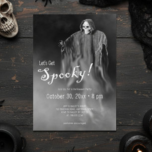 Invitación Hagamos que se asuste la fiesta de Halloween en el