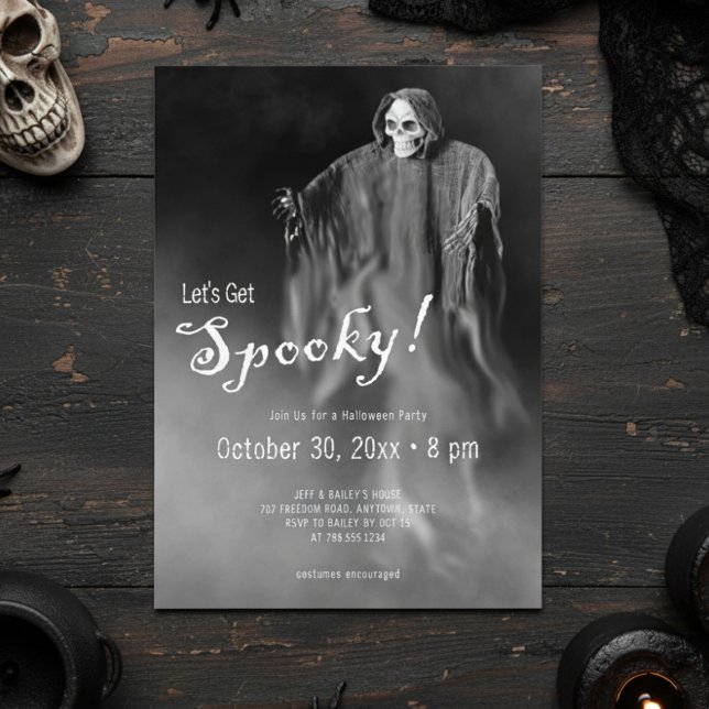 Invitación Hagamos que se asuste la fiesta de Halloween en el (Subido por el creador)