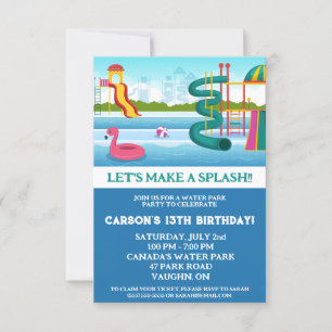 Invitación ¡Hagamos un aplauso! Fiesta de cumpleaños de Water