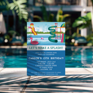 Invitación ¡Hagamos un aplauso! Fiesta de cumpleaños de Water