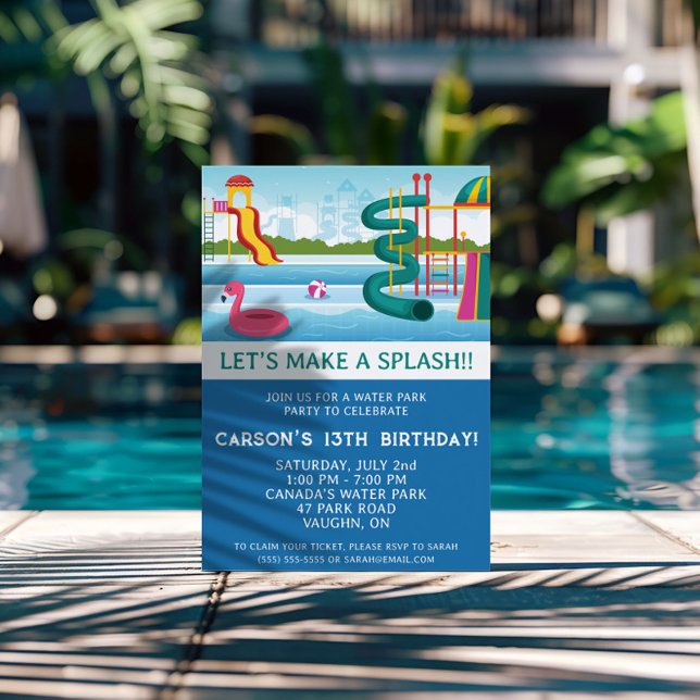 Invitación ¡Hagamos un aplauso! Fiesta de cumpleaños de Water (Subido por el creador)