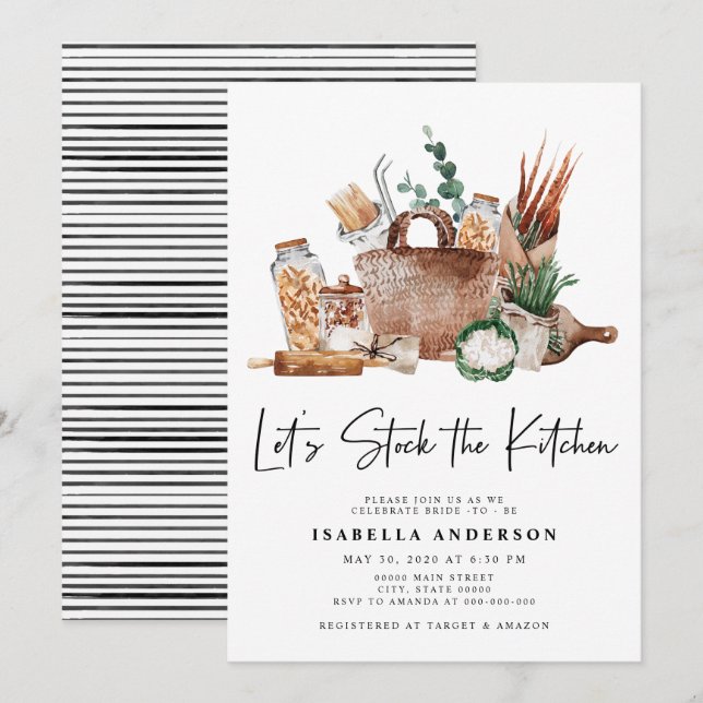 Invitación Hagamos un inventario de la vegetación de la cocin (Anverso / Reverso)
