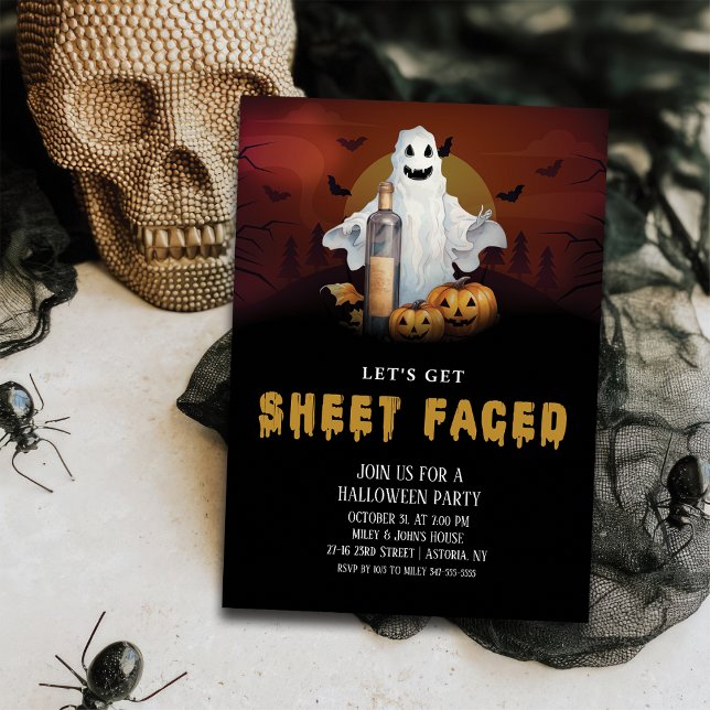 Invitación Hagamos una fiesta de Halloween con hojas (Subido por el creador)
