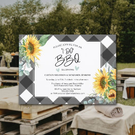 Invitación Hago barbacoa Ducha nupcial de búfalo de girasol
