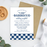 Hago BBQ Navy Blue Wedding Recepcion