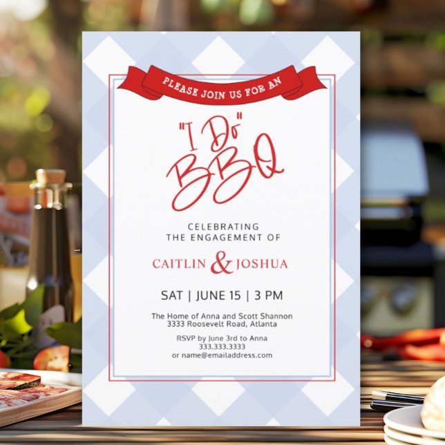 Invitación Hago BBQ Parejas Participación Partido Ensayo Cena (Subido por el creador)