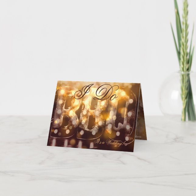 Invitación Hago Boda de barbacoa (Anverso)