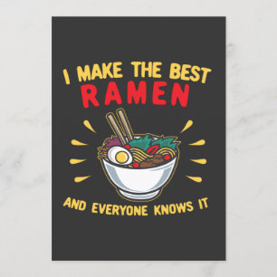 Invitación Hago el mejor Ramen y todos lo saben
