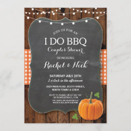 Invitación HAGO la madera de la calabaza de la tiza de la