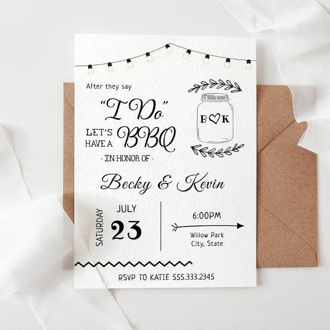 Invitación Hago recepción de boda a la parrilla (Subido por el creador)