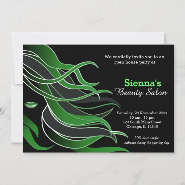 Invitación Hair Stylist (Anverso)