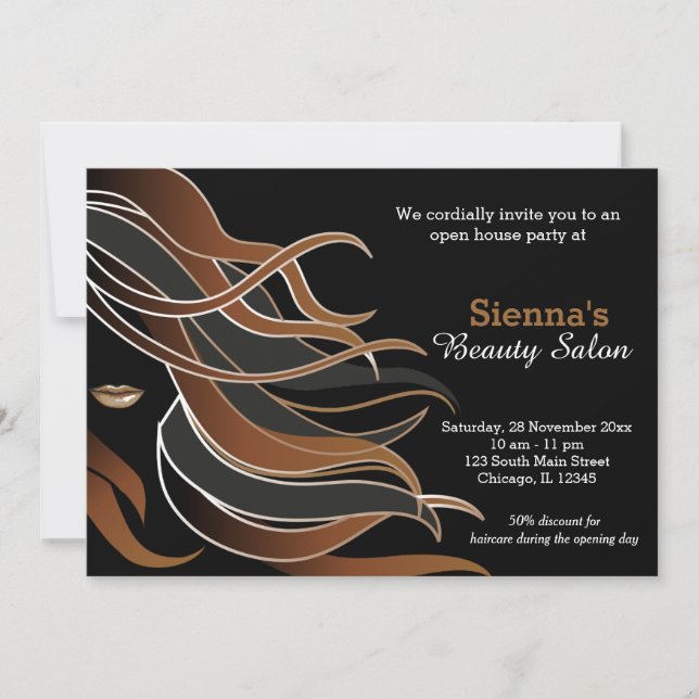 Invitación Hair Stylist (Anverso)