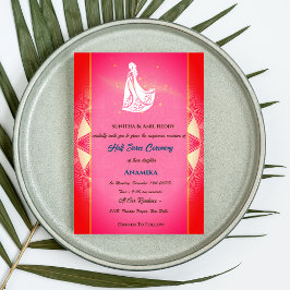 Invitación Half Saree Ritu Kala Samskara