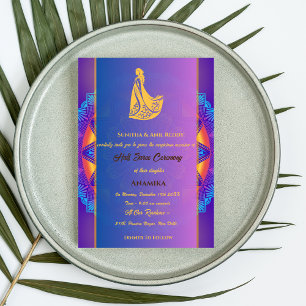 Invitación Half Saree Ritu Kala Samskara
