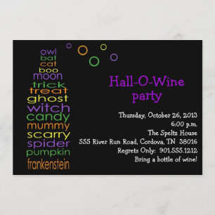 Invitación Hall-O-Wine