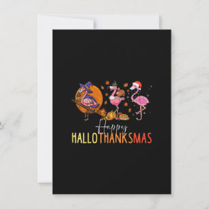 Invitación Hallo ThanksMas Flamenco Sombrero de Mago Pavo Nav