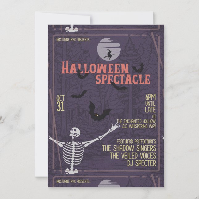 Invitación Halloween (Anverso)