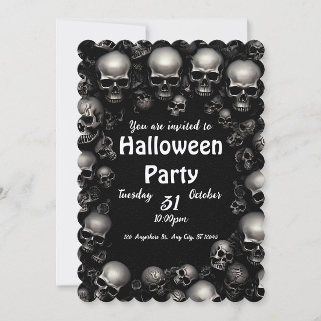 Invitación Halloween (Anverso)