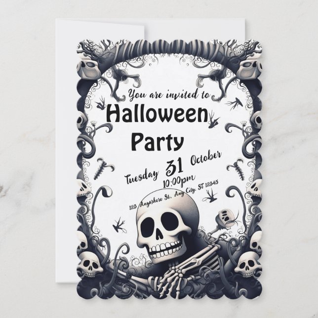 Invitación Halloween (Anverso)