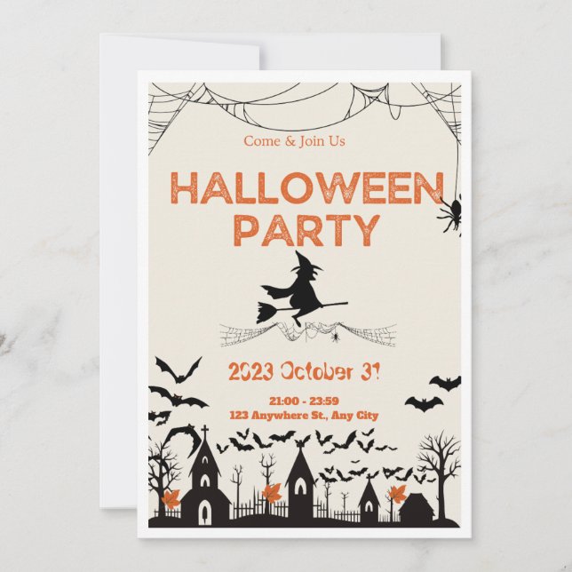 Invitación Halloween (Anverso)