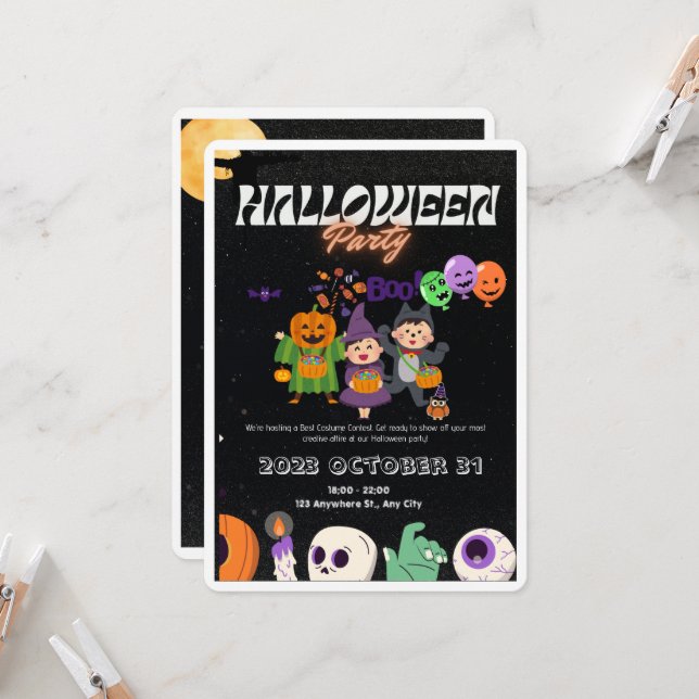 Invitación Halloween (Anverso/Reverso In Situ)