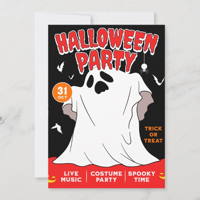 Invitación Halloween (Anverso)