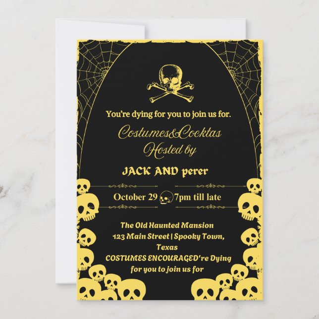 Invitación Halloween (Anverso)