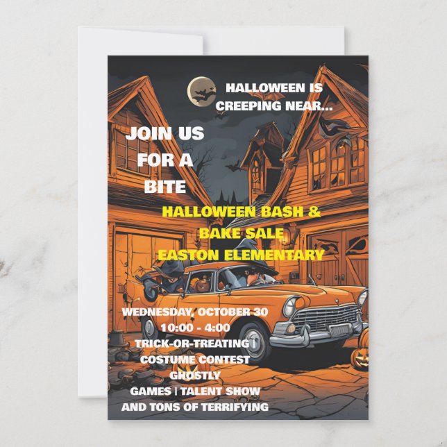 Invitación halloween (Anverso)