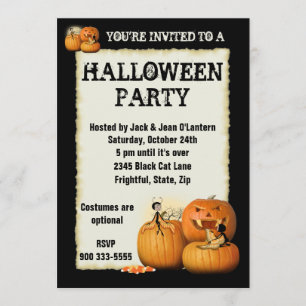 Invitación Halloween