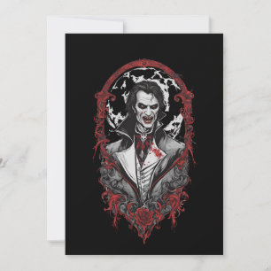 Invitación Halloween 12 vampiros, b, monstruo aterrador, horr