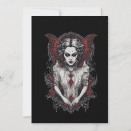 Invitación Halloween 13 vampiros, b, monstruo aterrador, horr