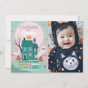 Invitación Halloween 1.ᵉʳ Fiesta de la casa de los fantasmas 