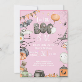 Invitación Halloween 2º cumpleaños Nuestro pequeño novio son 