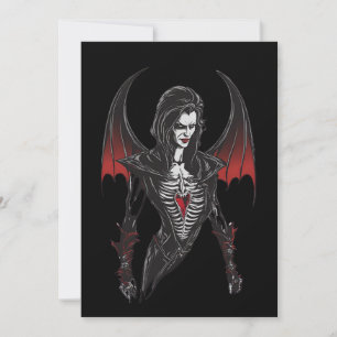 Invitación Halloween 6 vampiro, b, monstruo aterrador, horror