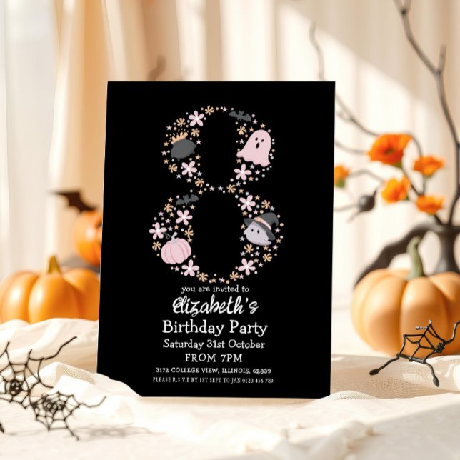 Invitación Halloween 8 cumpleaños (Subido por el creador)