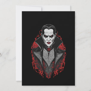 Invitación Halloween 9 vampiro, b, monstruo aterrador, horror