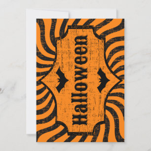 Invitación Halloween angustiado