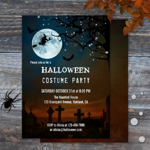 Invitación Halloween atormentado Fiesta de las luces espumosa