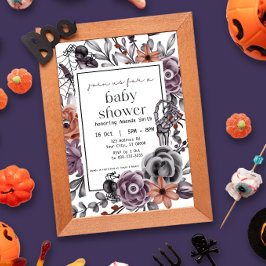 Invitación Halloween Baby Shower, Gender Neutral, Octubre