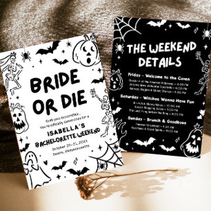 Invitación Halloween Bachelorette Weekend