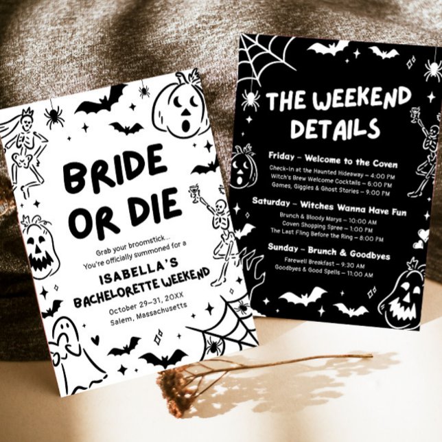 Invitación Halloween Bachelorette Weekend (Subido por el creador)