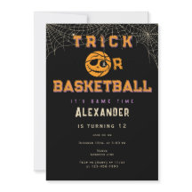 Halloween Basket Ball Trick o Básquetbol Cumpleaño